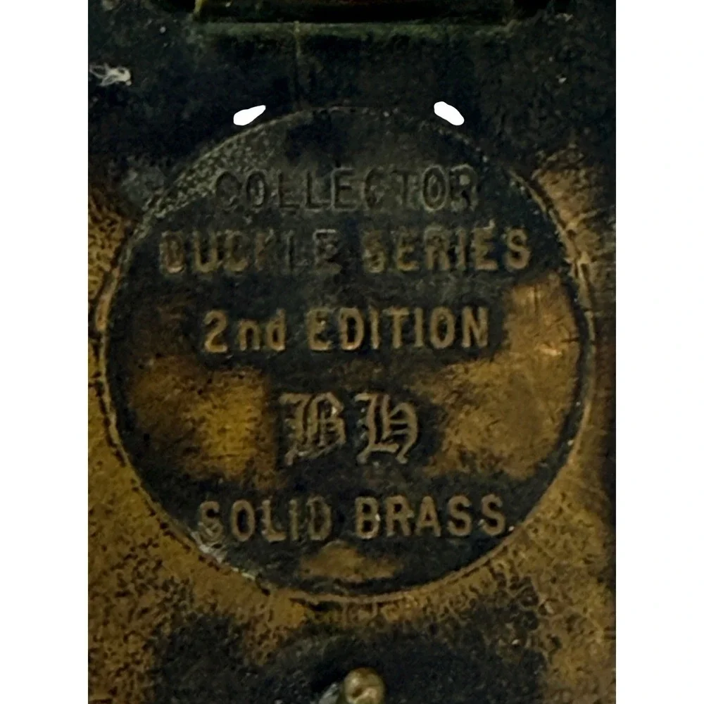Vintage 1981 Western Company of‎ North America Brass Belt Buckle - 2nd Edition